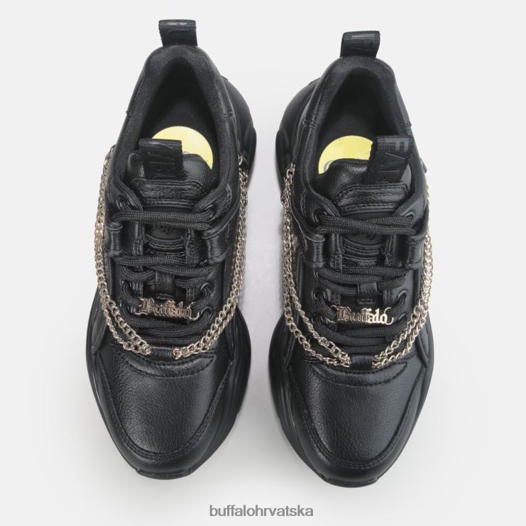 crna sa zlatnim lancem Buffalo binary chain trainer low vegan |tenisice TDD6T347